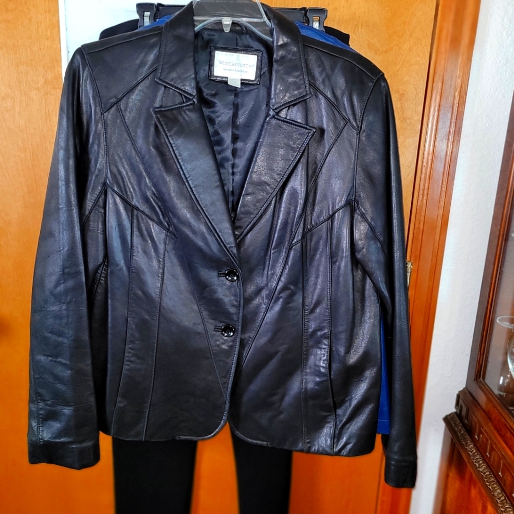 Beautifully soft lambskin leather jacket.